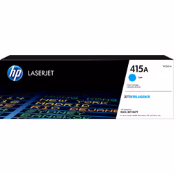 HP 415A Toner cyan LaserJet authentique, 2100 pages, Cyan, 1 pièce(s)