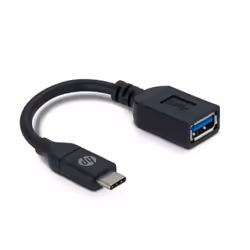 HP 2UX19AA câble USB 0,1 m USB 3.2 Gen 1 (3.1 Gen 1) USB C USB A Noir
