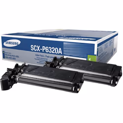 Samsung Pack de 2 cartouches de toner noir SCX-P6320A, 16000 pages, Noir, 2 pièce(s)