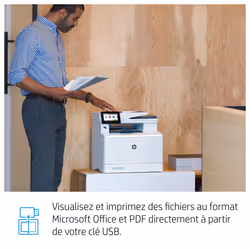 HP Color LaserJet Pro Imprimante multifonction M479dw, Couleur, Imprimante pour Impression, copie, numérisation, e-mail, Impression recto-verso; Numérisation vers e-mail/PDF; Chargeur automatique de documents de 50 feuilles - Vue supplémentaire 19