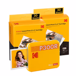 Kodak Mini 3 Retro, Sublimation de teinte, Impression sans marge, Bluetooth, Impression directe, Jaune