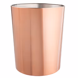 mDESIGN 01294MDBST, 6,4 L, Rond, Acier inoxydable, Or rose, 20,3 cm, 228,6 mm