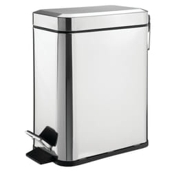 mDESIGN 06123MDBST poubelle 5 L Acier Chrome