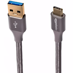 AmazonBasics UTC-C-A-3.1-GEN 1-10FT-GRY câble USB 3 m USB 3.2 Gen 1 (3.1 Gen 1) USB C USB A Gris