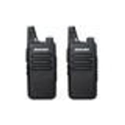 Talkie Walkie Ultra-mince 2Pcs - BaoFeng - UHF 400-470MHz - 16 Canaux - Ecouteurs Originaux - Chargeur - Noir