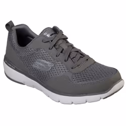 Skechers Flex Advantage 3.0, Chaussure de course, Mâle, Adulte, Charbon de bois, Blanc, US (hommes), Monochromatique