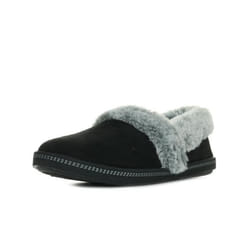 Chausson Skechers Cozy Campfire - Femme - Noir/Gris - Textile - Automne/Hiver