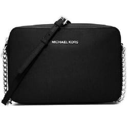 MICHAEL KORS Sac bandoulière noir et argenté