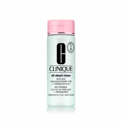 Clinique All-in-One Cleansing Micellar Milk + Makeup Remover, Lait démaquillant , Femmes, Peau mixte, Peau grasse, 200 ml, Bo ...