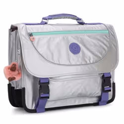 Cartable - KIPLING - Preppy - 41 CM - Gris Polished - 3 Compartiments - Garantie 2 ans