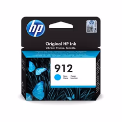HP 912 Cartouche d'encre cyan authentique, Rendement standard, Encre à pigments, 2,9 ml, 315 pages, 1 pièce(s)