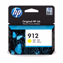 HP 912 Cartouche d'encre jaune authentique, Rendement standard, Encre à pigments, 2,9 ml, 315 pages, 1 pièce(s)