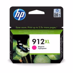 HP 912XL Cartouche d'encre magenta authentique, grande capacité, Rendement élevé (XL), Encre à pigments, 10,4 ml, 825 pages, ...