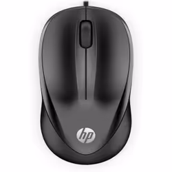 HP Souris filaire 1000, Ambidextre, USB Type-A, 1200 DPI, Noir