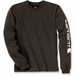 Carhartt Logo Longsleeve ( Longsleeve ), vert, taille S pour Hommes