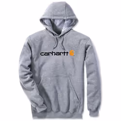 Carhartt Signature Logo Midweight Capuche, gris, taille 2XL pour Hommes