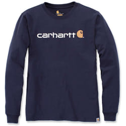 Carhartt EMEA Workwear Signature Graphic Core Logo Longsleeve ( Longsleeve ), bleu, taille S pour Hommes