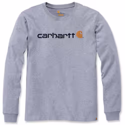 Carhartt EMEA Workwear Signature Graphic Core Logo Longsleeve ( Longsleeve ), gris, taille S pour Hommes
