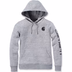 Carhartt Clarksburg Logo Sweat à capuche pour dames, gris, taille S pour Femmes