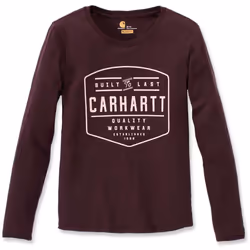 Carhartt Lockhart Chemise à manches longues dames, rouge, taille XS pour Femmes