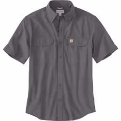 Carhartt Loose Fit Midweight Chambray Chemise à manches courtes, noir-gris, taille L pour Hommes