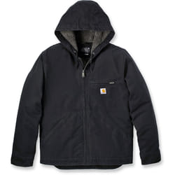 Carhartt Relaxed Fit Washed Duck Sherpa Lined Veste, noir, taille XL pour Hommes