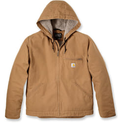 Carhartt Relaxed Fit Washed Duck Sherpa Lined Veste, brun, taille S pour Hommes
