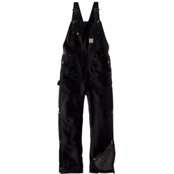 Carhartt Firm Duck Insulated BIB Dans l’ensemble, noir, taille 2XL pour Hommes