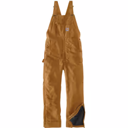 Carhartt Firm Duck Insulated BIB Dans l’ensemble, brun, taille 2XL pour Hommes
