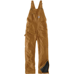 Carhartt Firm Duck Insulated BIB Dans l’ensemble, brun, taille 2XL pour Hommes
