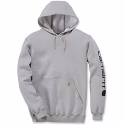 Carhartt Midweight Sleeve Logo Capuche, gris, taille XL pour Hommes