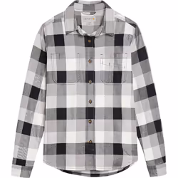 Carhartt Hamilton Chemise en flanelle pour dames, noir-gris-blanc, taille XS pour Femmes