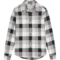 Carhartt Hamilton Chemise en flanelle pour dames, noir-gris-blanc, taille XS pour Femmes