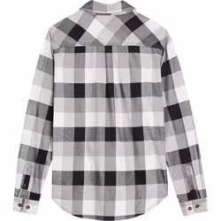 Carhartt Hamilton Chemise en flanelle pour dames, noir-gris-blanc, taille XS pour Femmes