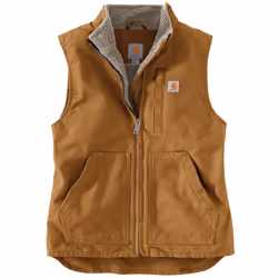 Carhartt Sherpa Lined Mock Neck Gilet pour dames, brun, taille XL pour Femmes