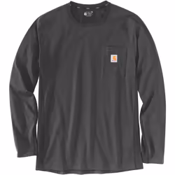 Carhartt Force Flex Pocket Chemise à manches longues, gris, taille L pour Hommes