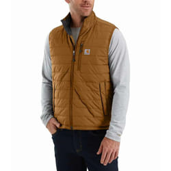 Carhartt - Gilet de travail Sans Manche de travail Gilliam Vest Marron t.l - 102286-BRN-L