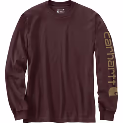 Carhartt Logo Longsleeve ( Longsleeve ), pourpre, taille XL pour Hommes