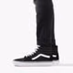 Basket Montante - VANS - ComfyCush SK8-Hi - Noir/Blanc - Lacets plats - Confort exceptionnel
