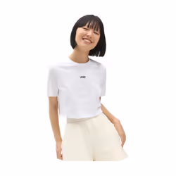 VANS FLYING V CROP CREW COULEUR BLANC WHITE - M