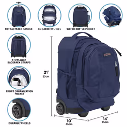 Sac à dos à roulettes Jansport Driver 8