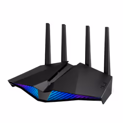 ASUS RT-AX82U, Wi-Fi 6 (802.11ax), Bi-bande (2,4 GHz / 5 GHz), Ethernet/LAN, Noir, Routeur