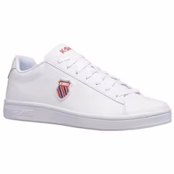 Sneakers Court Shield en cuir blanc corporate