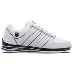 Sneakers Rinzler en cuir blanc et bleu