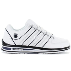 Sneakers Rinzler en cuir blanc et bleu