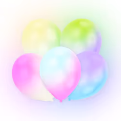Amscan 9905021, Ballon-jouet, Latex, Rouge, Blanc, 12 pièce(s)