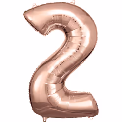 Amscan 9906277, Ballon-jouet, Feuille, Or, Numéro, 50 cm, 5 pièce(s)