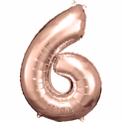 Amscan 9906281, Ballon-jouet, Feuille, Or, Numéro, 55 cm, 5 pièce(s)