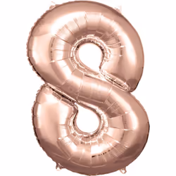 Amscan 9906283, Ballon-jouet, Feuille, Or, Numéro, 53 cm, 5 pièce(s)