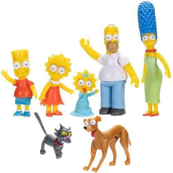 Coffret Figurines Articulées - DISNEY - Famille Simpson - 7 Personnages - Sécurisées - Durables